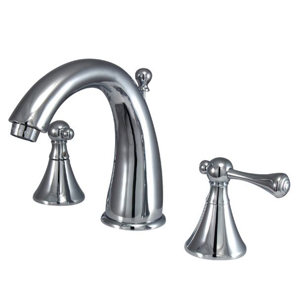 Kingston Brass 8" Widespread Bathroom Faucet, Chrome KS2971BL